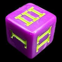 Impact Unleashed Arcana Cloudkill Roman Numeral D3 Dice