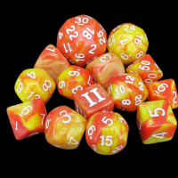 Impact Unleashed Arcana Flame Arrows Dungeon Crawl Classics DCC 14 Dice Set