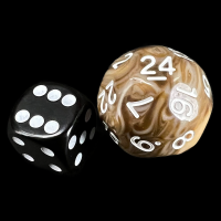 Impact Unleashed Arcana Haste & White D24 Dice
