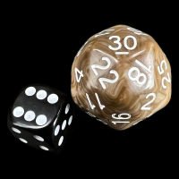 Impact Unleashed Arcana Haste & White D30 Dice