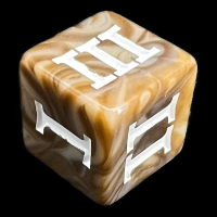 Impact Unleashed Arcana Haste & White Roman Numeral D3 Dice
