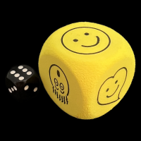 Koplow Expressions Foam Yellow Jumbo 40mm D6 Dice