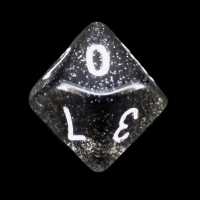 Koplow Glitter Black D10 Dice