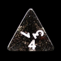 Koplow Glitter Black D4 Dice
