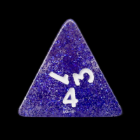 Koplow Glitter Blue D4 Dice