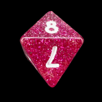 Koplow Glitter Red D8 Dice