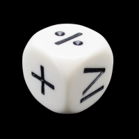Koplow Opaque Math Operator Plus & Minus D6 Dice