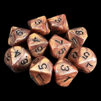 Koplow Olympic Bronze 10 x D10 Dice Set
