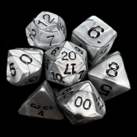 Koplow Olympic Silver 7 Dice Polyset