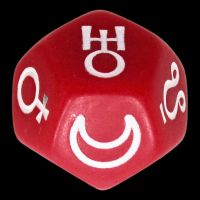 Koplow Opaque Red Planets D12 Dice