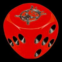 Koplow Red & Black Ladybird Bug Logo D6 Spot Dice