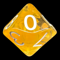 Role 4 Initiative Diffusion Citrus & White D10 Dice