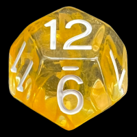 Role 4 Initiative Diffusion Citrus & White D12 Dice