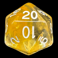 Role 4 Initiative Diffusion Citrus & White D20 Dice