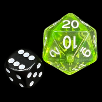 Role 4 Initiative Diffusion Slime Green JUMBO XL D20 Dice