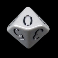 Role 4 Initiative Opaque Grey & Black D10 Dice - DISCONTINUED