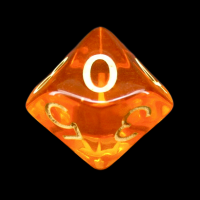 Role 4 Initiative Translucent Orange & Light Orange D10 Dice