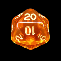 Role 4 Initiative Translucent Orange & Light Orange Balanced D20 Dice