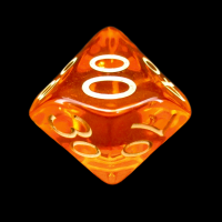 Role 4 Initiative Translucent Orange & Light Orange Percentile Dice