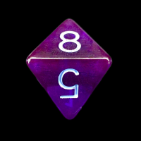 Role 4 Initiative Translucent Purple & Blue D8 Dice