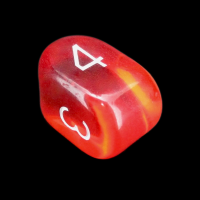 Role 4 Initiative Translucent Red & White Arch D4 Dice