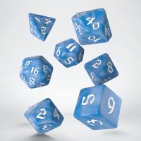 Q Workshop Classic Runic Glacier & White 7 Dice Polyset