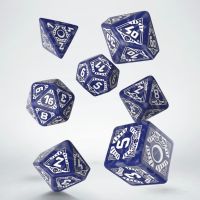 Q Workshop Starfinder Signal of Screams Blue & White 7 Dice Polyset