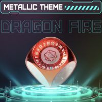 Omni Dice Dragon Fire: Worlds First 15-in-1 D6 Large Metal Dice