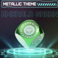 Omni Dice Emerald Green: Worlds First 15-in-1 D6 Large Metal Dice