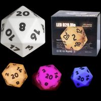 TDSO Rechargeable Flashing LED MASSIVE 86mm D20 Dice