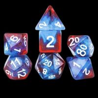 Sirius Celestial Starry Skies 7 Dice Polyset + Bonus D20 Dice