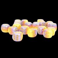 Sirius Tahitian Sunset 18 x D6 12mm Spot Dice Set