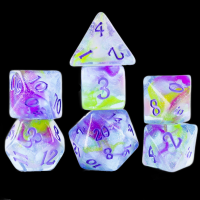 Sirius Watercolours 7 Dice Polyset + Bonus D20 Dice