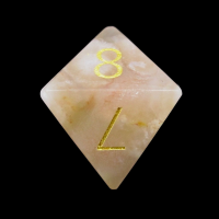 TDSO Agate Cherry with Engraved Numbers 16mm Precious Gem D8 Dice