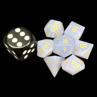 TDSO Gemstone Agate Lace & Gold MINI 7 Dice Polyset