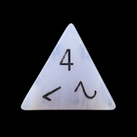 TDSO Agate Lace with Engraved Numbers 16mm Precious Gem D4 Dice