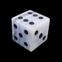 TDSO Lace Agate with Engraved Spots 16mm Precious Gem D6 Dice