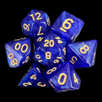 TDSO Aurora Azure Blue 7 Dice Polyset