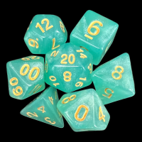 TDSO Aurora Mint Green 7 Dice Polyset