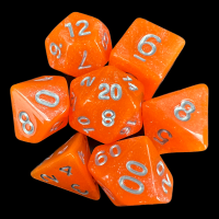 TDSO Aurora Tangerine 7 Dice Polyset