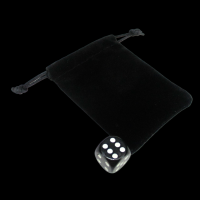 HALF PRICE TDSO Black Single Set Dice Bag - Holds up to 12 Dice