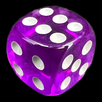 TDSO Bright Gem Amethyst 16mm D6 Spot Dice