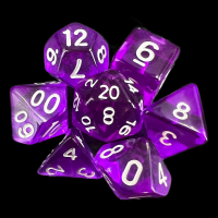 TDSO Bright Gem Amethyst 7 Dice Polyset