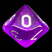 TDSO Bright Gem Amethyst D10 Dice