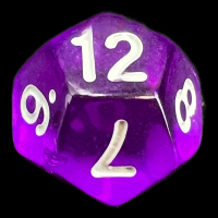 TDSO Bright Gem Amethyst D12 Dice