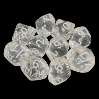 TDSO Bright Gem Diamond 10 x D10 Dice Set