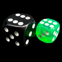 TDSO Bright Gem Emerald 12mm D6 Spot Dice