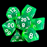 TDSO Bright Gem Emerald 7 Dice Polyset