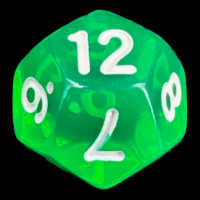 TDSO Bright Gem Emerald D12 Dice