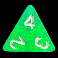 TDSO Bright Gem Emerald D4 Dice